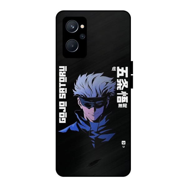 Gojo Sataru Smiles Metal Back Case for Realme 9i 5G