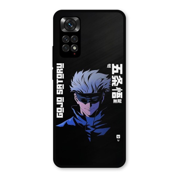 Gojo Sataru Smiles Metal Back Case for Redmi Note 11