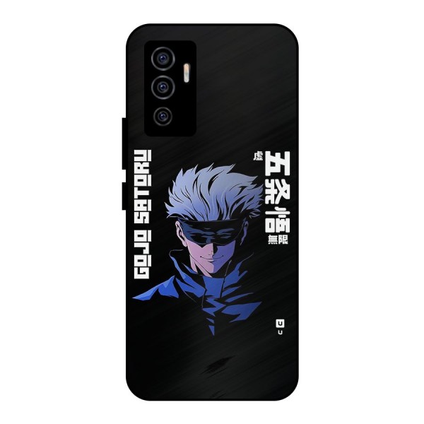 Gojo Sataru Smiles Metal Back Case for Vivo V23e