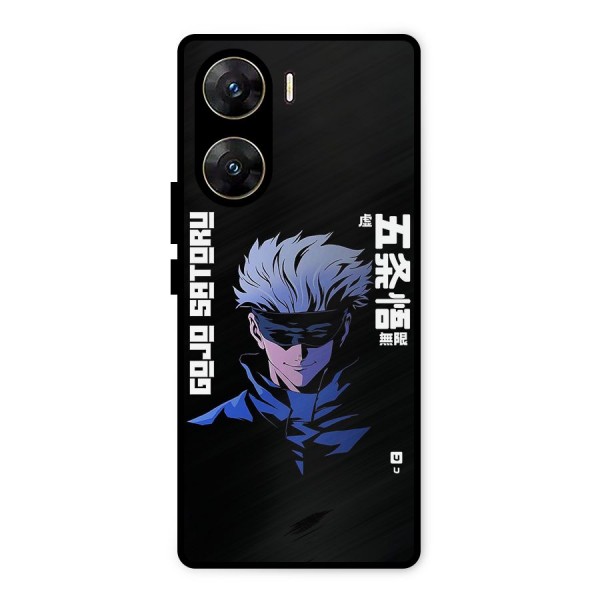 Gojo Sataru Smiles Metal Back Case for Vivo V29e