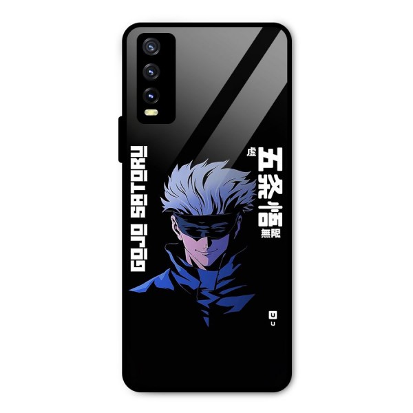 Gojo Sataru Smiles Metal Back Case for Vivo Y20 2021