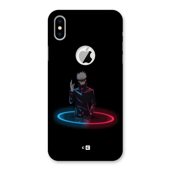 Gojo Sataru Wink Back Case for iPhone XS Logo Cut