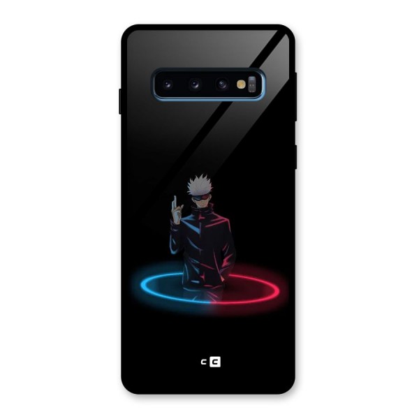 Gojo Sataru Wink Glass Back Case for Galaxy S10