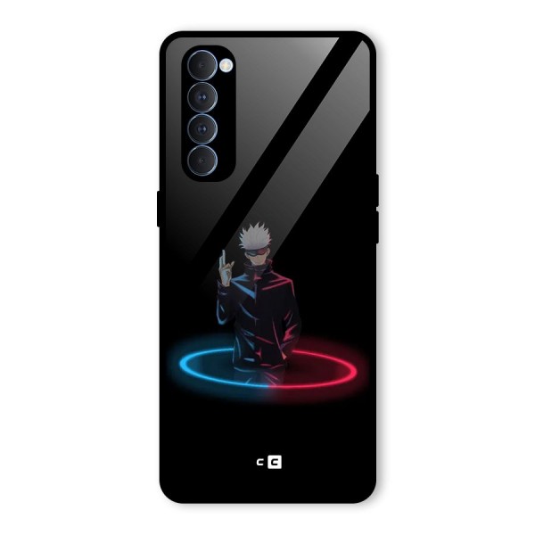 Gojo Sataru Wink Glass Back Case for Oppo Reno4 Pro