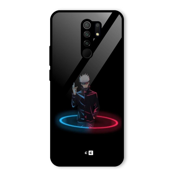 Gojo Sataru Wink Glass Back Case for Redmi 9 Prime