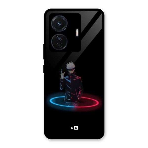 Gojo Sataru Wink Glass Back Case for Vivo T1 Pro