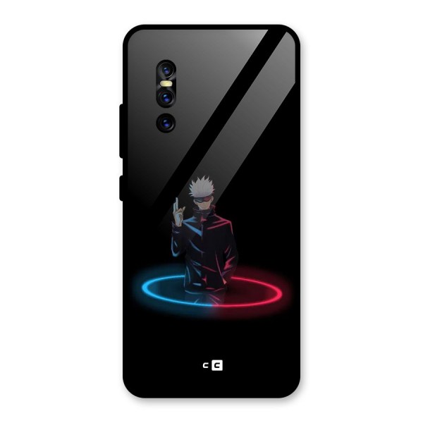 Gojo Sataru Wink Glass Back Case for Vivo V15 Pro