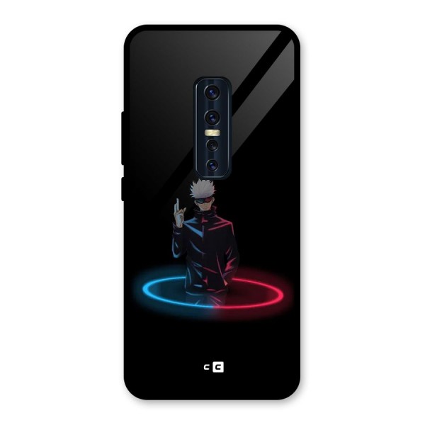 Gojo Sataru Wink Glass Back Case for Vivo V17 Pro