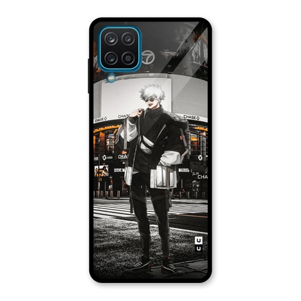 Gojo Shopping Glass Back Case for Galaxy A12