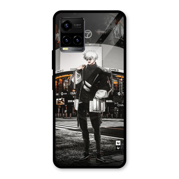 Gojo Shopping Glass Back Case for Vivo Y21A