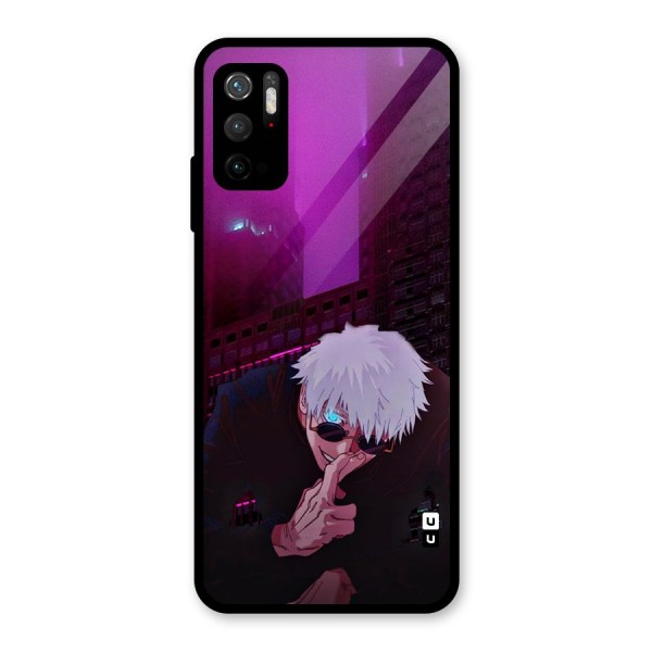 Gojo Sits Glass Back Case for Poco M3 Pro 5G