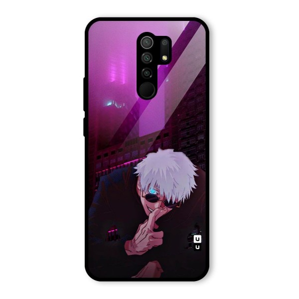 Gojo Sits Glass Back Case for Redmi 9 Prime