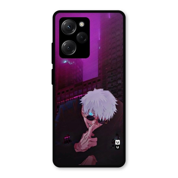 Gojo Sits Metal Back Case for Poco X5 Pro