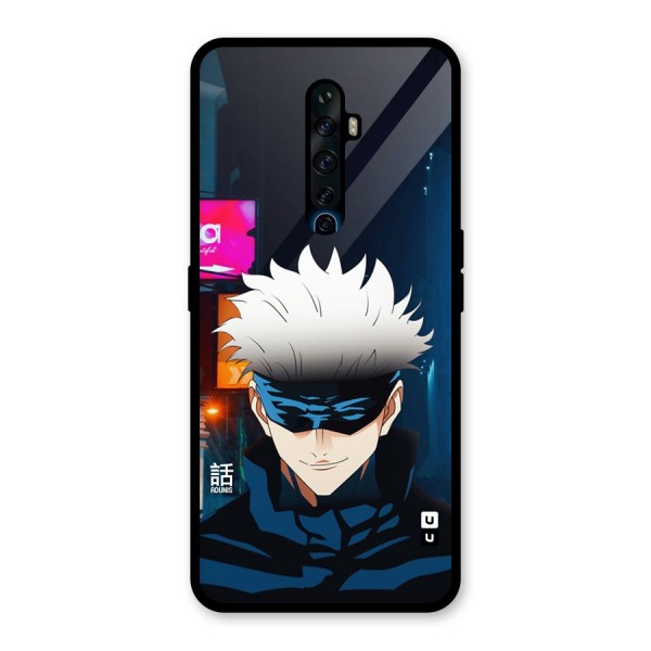 Gojo Smiles Glass Back Case for Oppo Reno2 Z