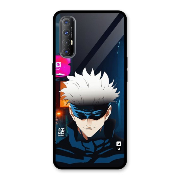 Gojo Smiles Glass Back Case for Oppo Reno3 Pro