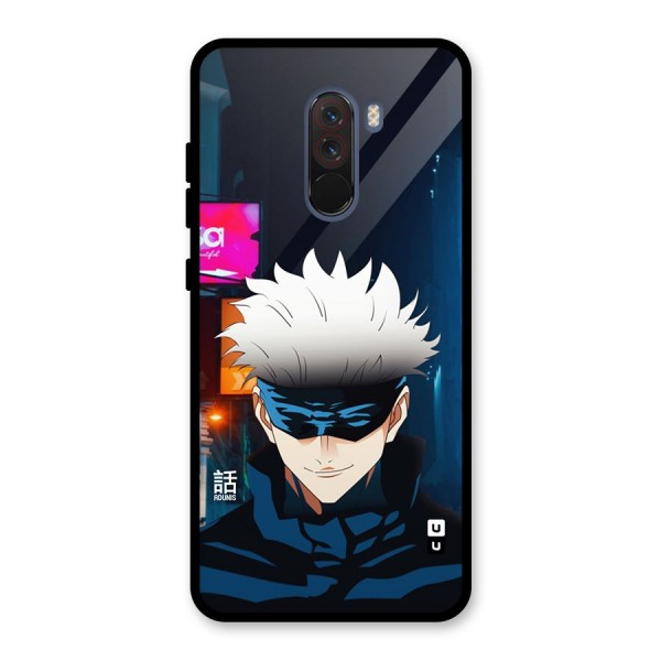 Gojo Smiles Glass Back Case for Poco F1