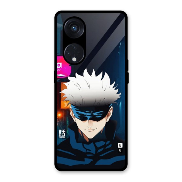 Gojo Smiles Glass Back Case for Reno8 T 5G