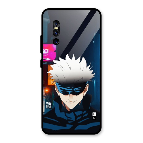 Gojo Smiles Glass Back Case for Vivo V15 Pro