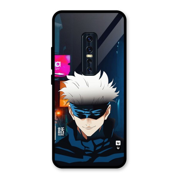 Gojo Smiles Glass Back Case for Vivo V17 Pro