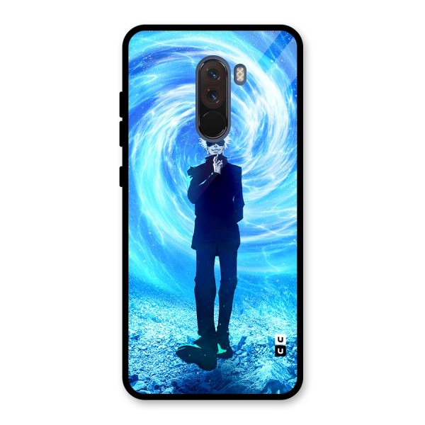 Gojo Swag Glass Back Case for Poco F1