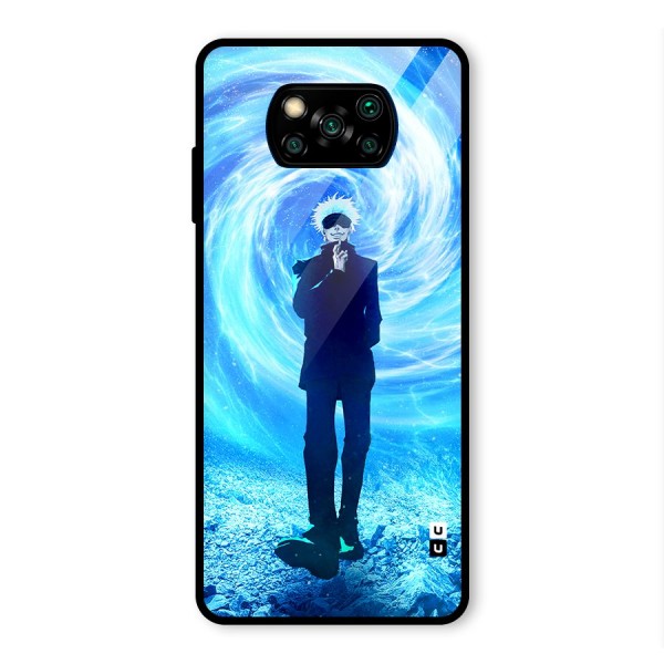 Gojo Swag Glass Back Case for Poco X3 Pro