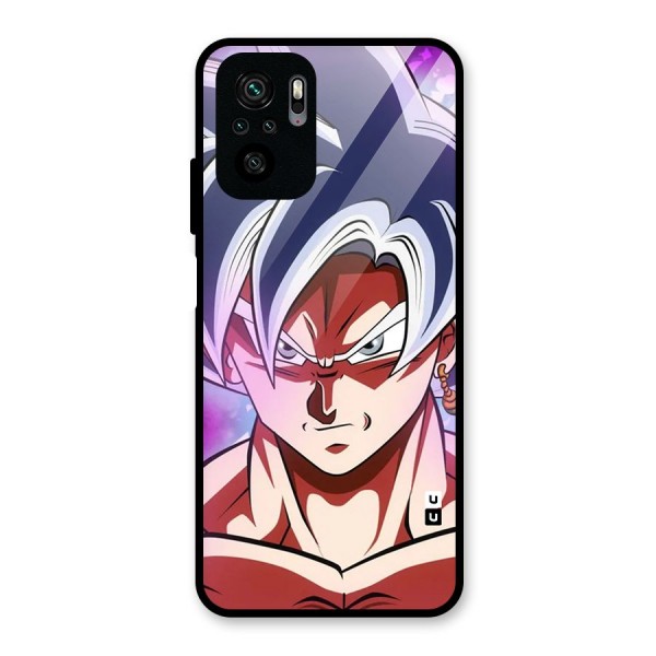 Goku Instinct Glass Back Case for Redmi Note 10