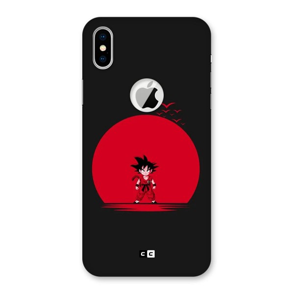 Goku Kid Art Back Case for iPhone X Logo Cut