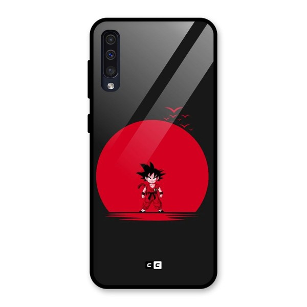 Goku Kid Art Glass Back Case for Galaxy A50