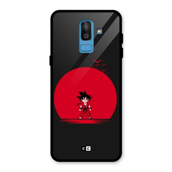 Goku Kid Art Glass Back Case for Galaxy J8