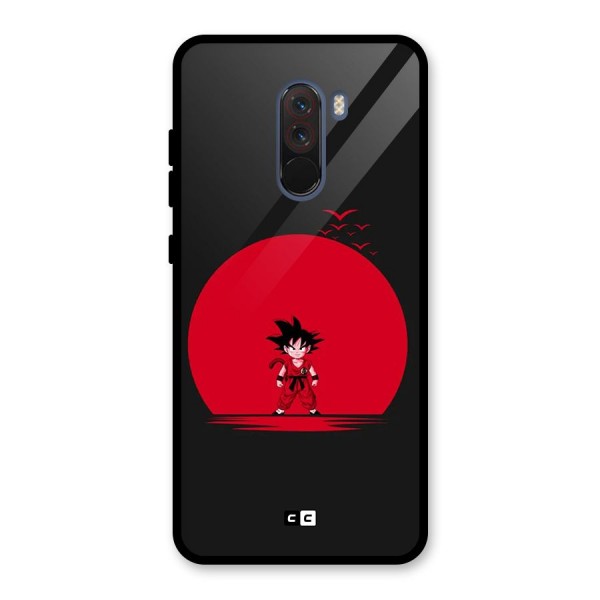 Goku Kid Art Glass Back Case for Poco F1