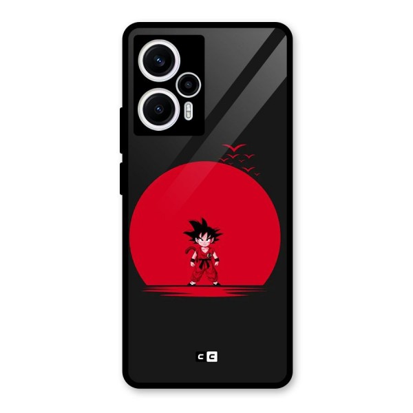 Goku Kid Art Glass Back Case for Poco F5