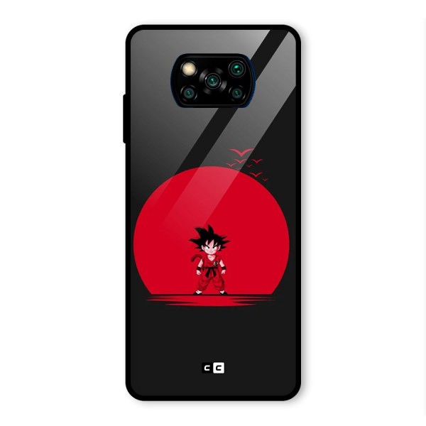 Goku Kid Art Glass Back Case for Poco X3 Pro