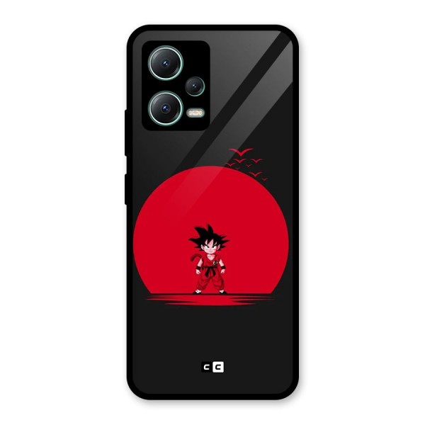 Goku Kid Art Glass Back Case for Poco X5