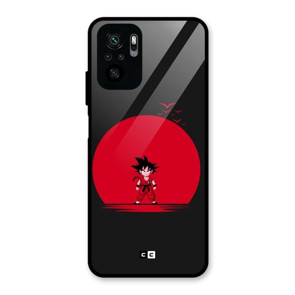 Goku Kid Art Glass Back Case for Redmi Note 10