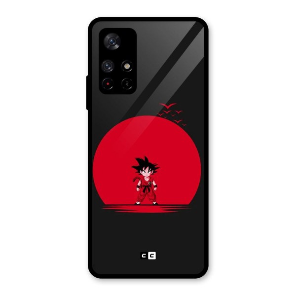 Goku Kid Art Glass Back Case for Redmi Note 11T 5G