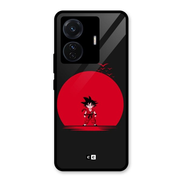 Goku Kid Art Glass Back Case for Vivo T1 Pro