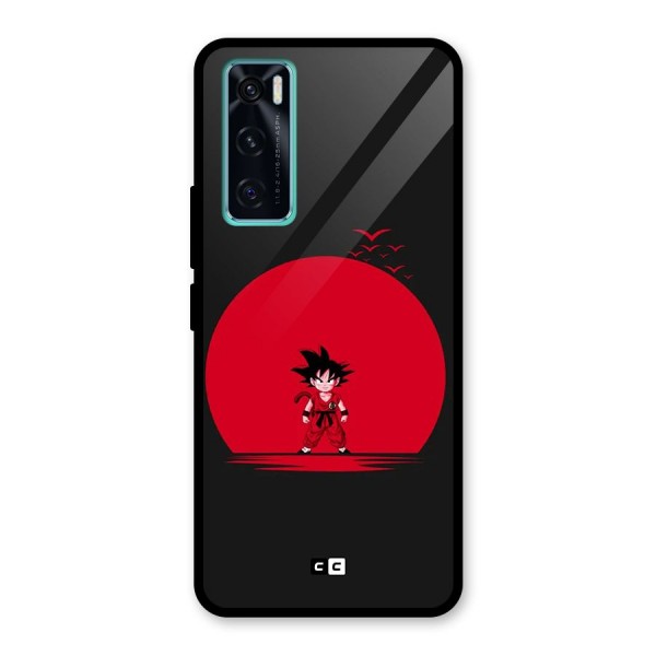 Goku Kid Art Glass Back Case for Vivo V20 SE