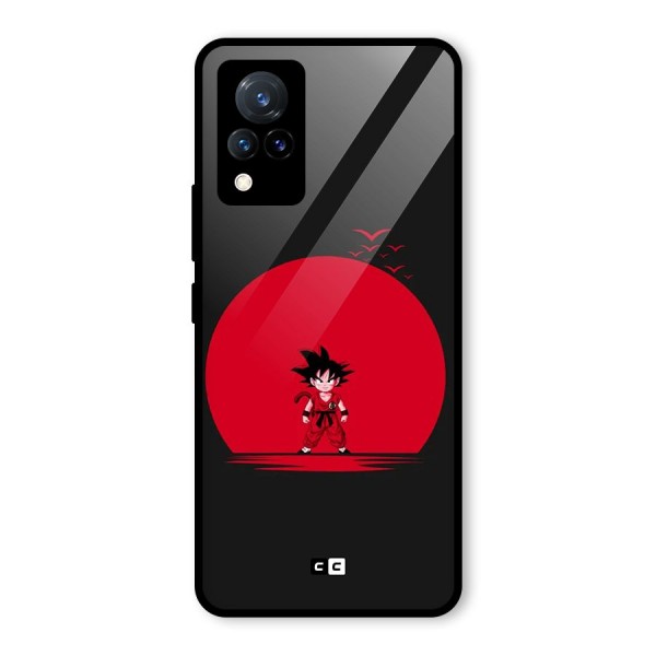 Goku Kid Art Glass Back Case for Vivo V21 5G