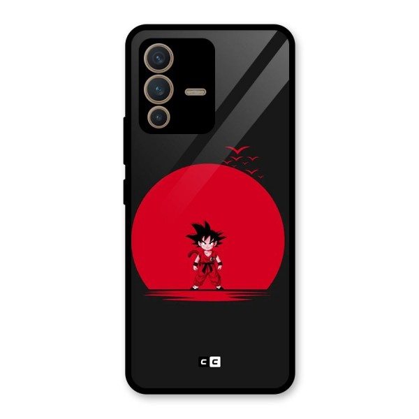 Goku Kid Art Glass Back Case for Vivo V23 5G