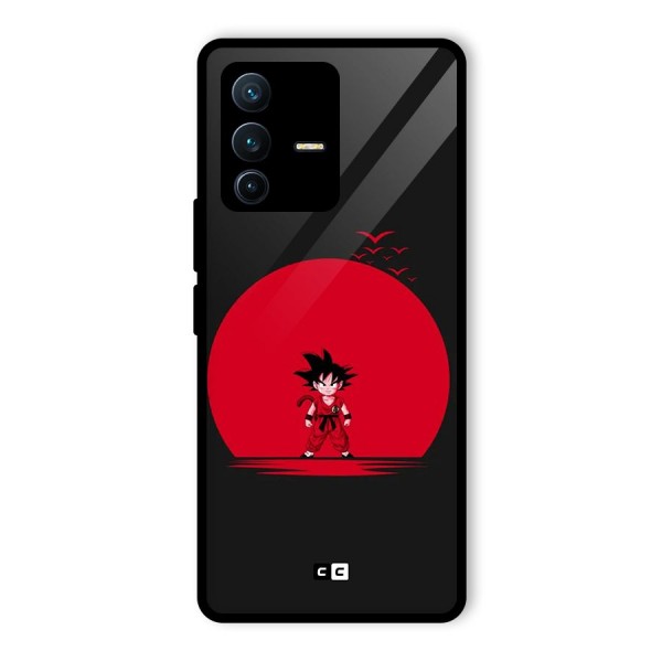 Goku Kid Art Glass Back Case for Vivo V23 Pro