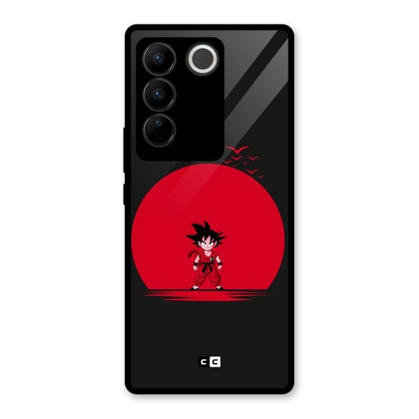 Goku Kid Art Glass Back Case for Vivo V27