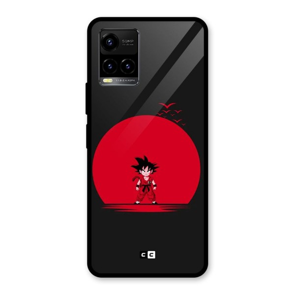 Goku Kid Art Glass Back Case for Vivo Y21G