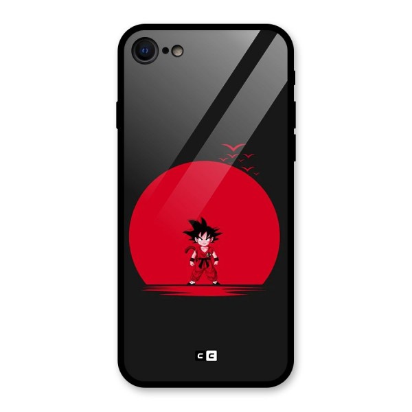 Goku Kid Art Glass Back Case for iPhone 8