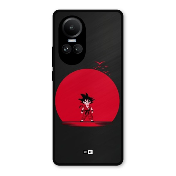 Goku Kid Art Metal Back Case for Oppo Reno10