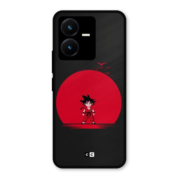 Goku Kid Art Metal Back Case for Vivo Y22s