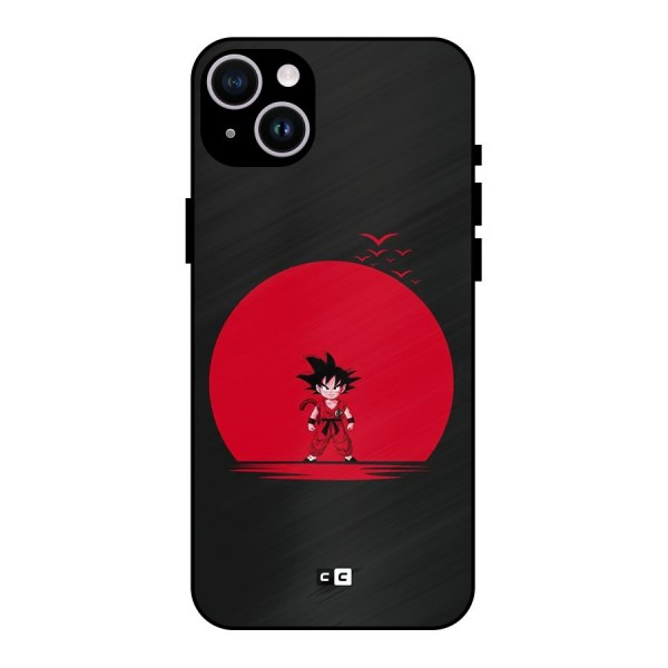 Goku Kid Art Metal Back Case for iPhone 14 Plus