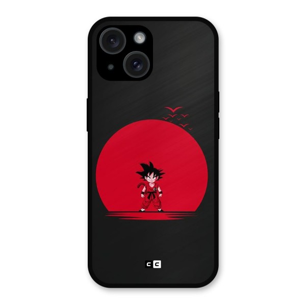 Goku Kid Art Metal Back Case for iPhone 15