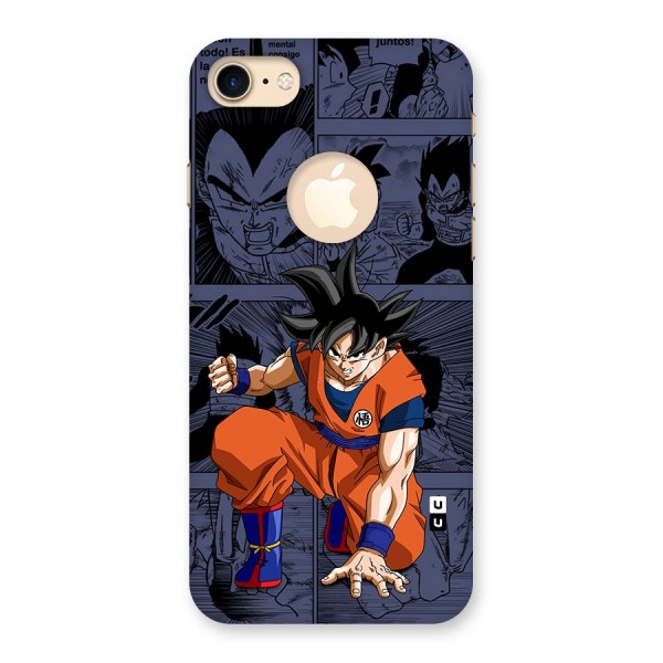 Goku Manga Art Back Case for iPhone 8 Logo Cut