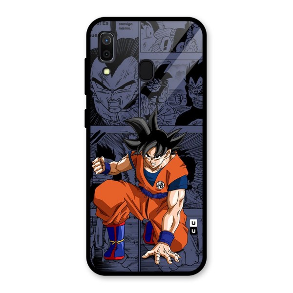 Goku Manga Art Glass Back Case for Galaxy A30