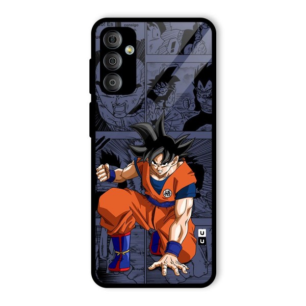 Goku Manga Art Glass Back Case for Galaxy F23